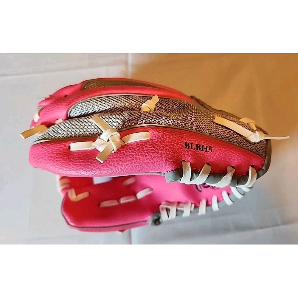 Rawlings Player Series PL90PSM Youth Tee/Soft Ball Glove Pink Right Hand Thrower